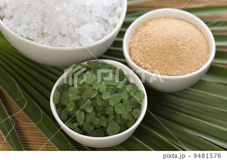 bath salt and palm leaf bath salt and palm leaf 9481576