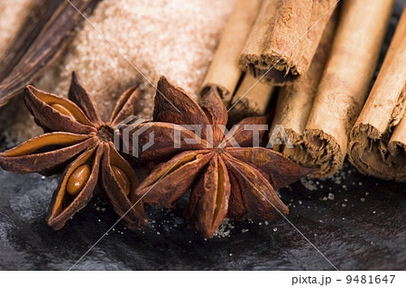 aromatic spices with brown sugar aromatic spices with brown sugar 9481647