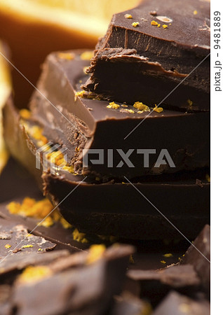 Homemade chocolate with orange 9481889