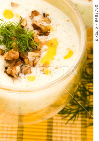Tarator - traditional bulgarian cold summer soup Tarator - traditional bulgarian cold summer soup 9482760