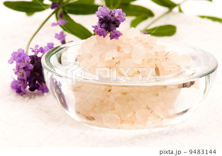 Bath Salt With Fresh Lavender Flowers Bath Salt With Fresh Lavender Flowers 9483144