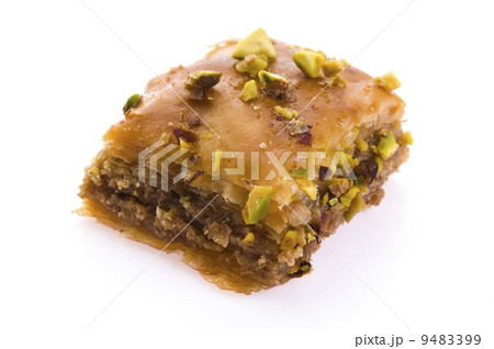 Baklava. Traditional middle east sweet desert isolated on the wh 9483399