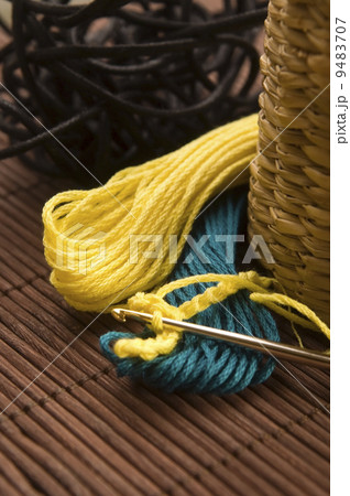 Crochet hook and wool Crochet hook and wool 9483707