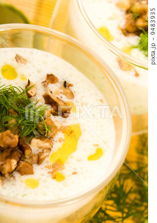 Tarator - traditional bulgarian cold summer soup 9483935