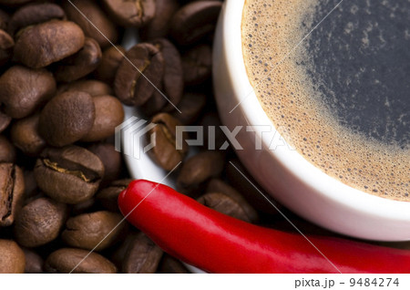 hot coffee with chili hot coffee with chili 9484274
