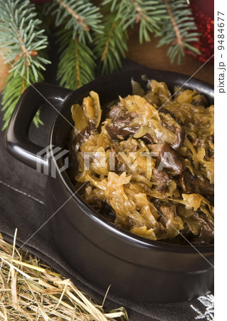Traditional polish sauerkraut with mushrooms for christmas 9484677