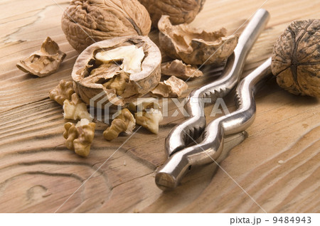 walnuts and nutcracker walnuts and nutcracker 9484943