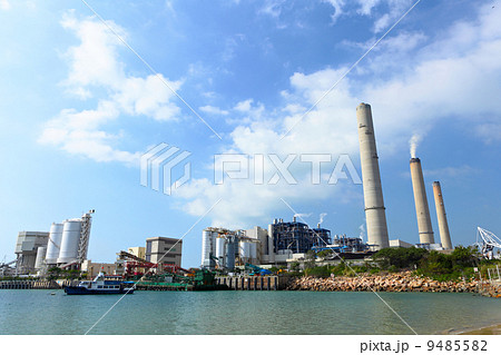 power plant near coast power plant near coast 9485582