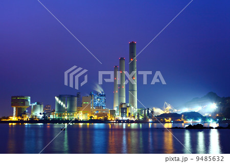 power station at night 9485632