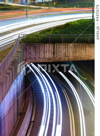 traffic in city at night 9485678
