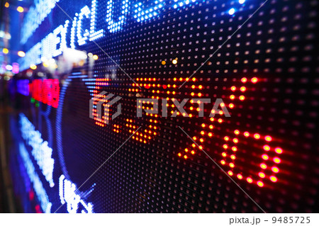 Stock market price drop display 9485725