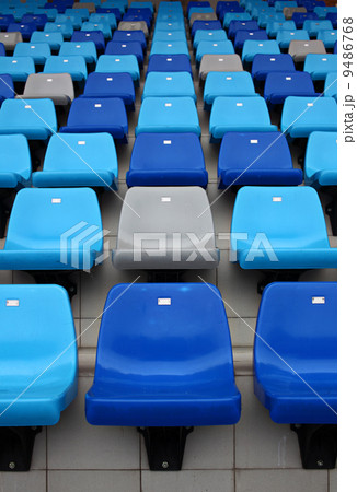 Sport arena seat in blue color 9486768