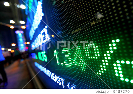 stock market price display abstract 9487270
