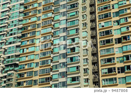 apartment block in Hong Kong 9487808