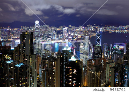 Hong Kong in night 9488762