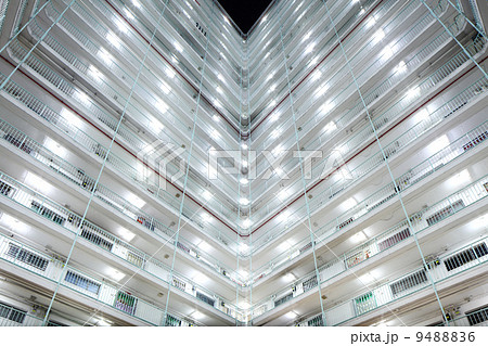 Twin tower type of public housing in Hong Kong Twin tower type of public housing in Hong Kong 9488836