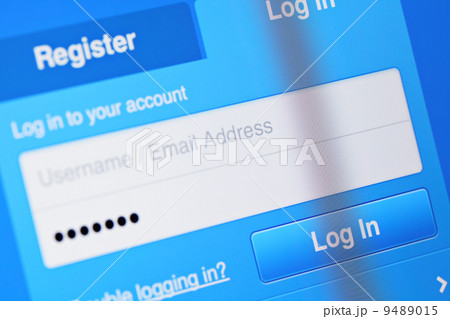 User login account on screen User login account on screen 9489015