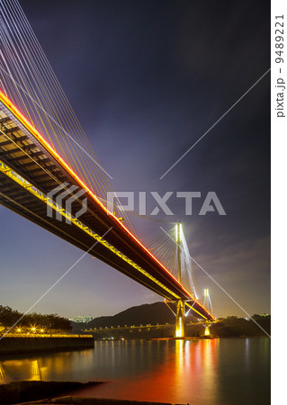 Ting Kau suspension bridge in Hong Kong 9489221