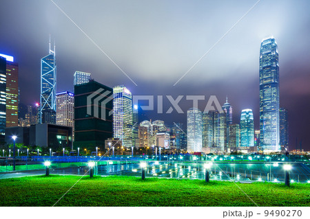 Hong Kong city at night Hong Kong city at night 9490270