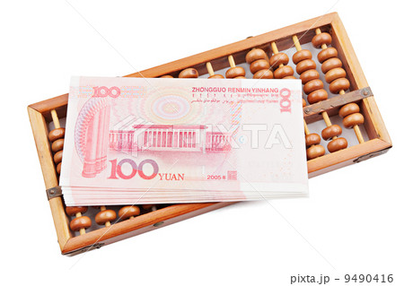 abacus and china money banknote 9490416