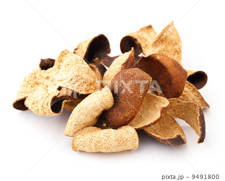 Dried tangerine peel isolated on white background 9491800