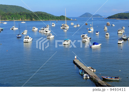yachts in bay yachts in bay 9493411
