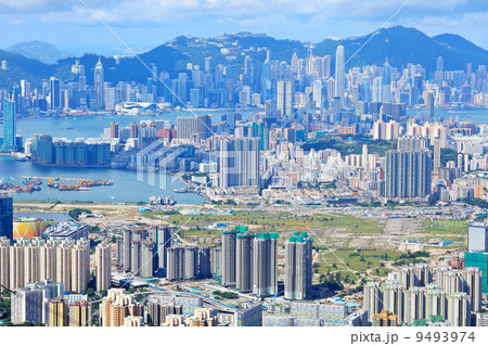 Hong Kong crowded building 9493974