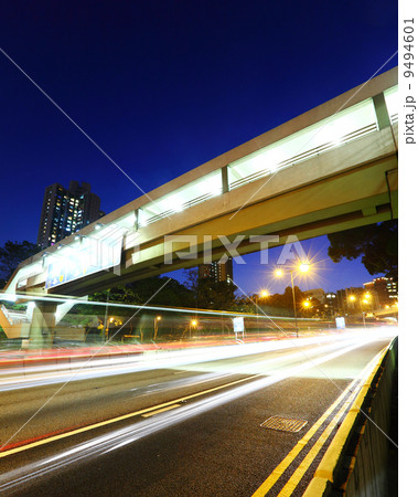 Traffic Light Trail on a Highway Traffic Light Trail on a Highway 9494601