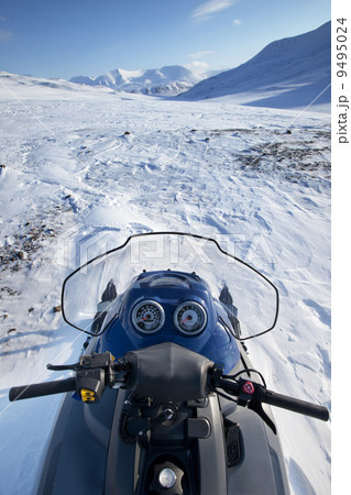 Snowmobile Winter Landscape 9495024