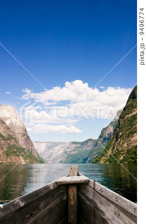 Boat on Fjord Boat on Fjord 9496774