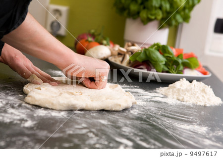 Kneading Bread Dough 9497617
