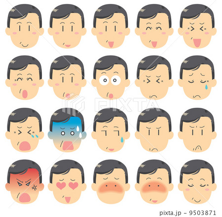 男性の顔・表情 9503871