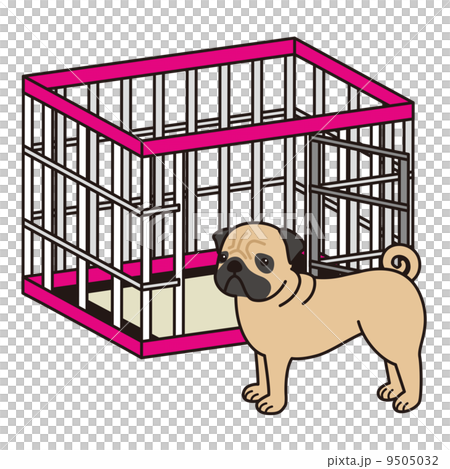 パグとケージ 9505032