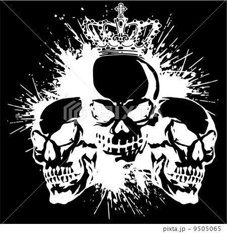 頭蓋骨とペイント, 9505065