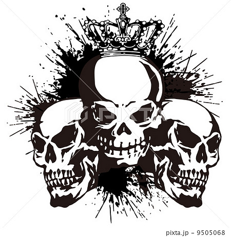 頭蓋骨とペイント, 9505068