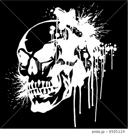 頭蓋骨とペイント 9505124