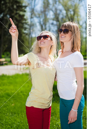 Portrait of two beautiful women Portrait of two beautiful women 9506417