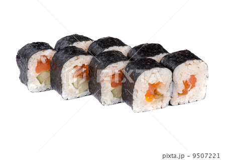 sushi fresh maki rolls with red caviar sushi fresh maki rolls with red caviar 9507221