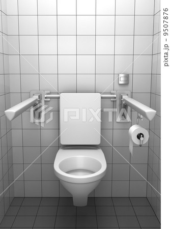 toilet for invalids with white tile on wall toilet for invalids with white tile on wall 9507876