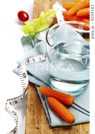 Fresh healthy vegetables and water 9509181