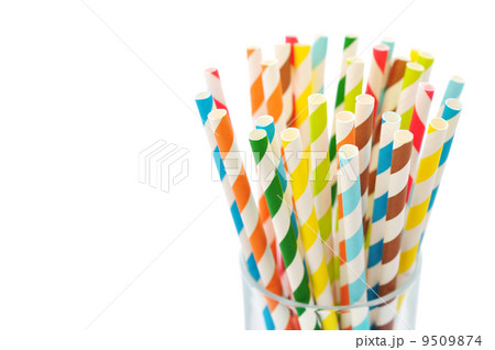 Striped  drink straws 9509874