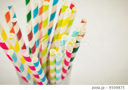Striped drink straws 9509875