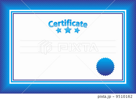 Blue Certificate Template Blue Certificate Template 9510162