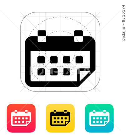 Calendar flipped icon. 9510174