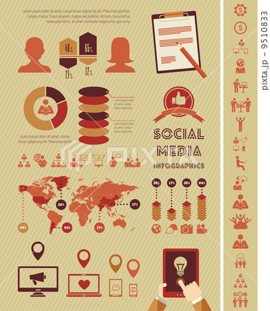 Social Media Infographic Template. Social Media Infographic Template. 9510833