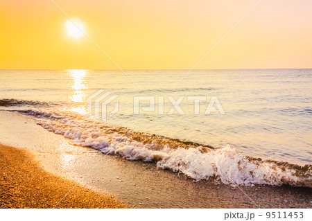 Sand beach and wave Sand beach and wave 9511453