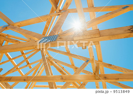New home construction framing. New home construction framing. 9513849
