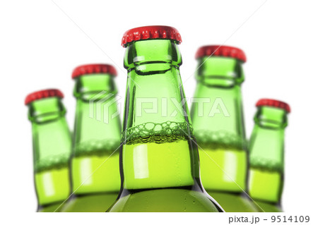 Row of beer bottles 9514109