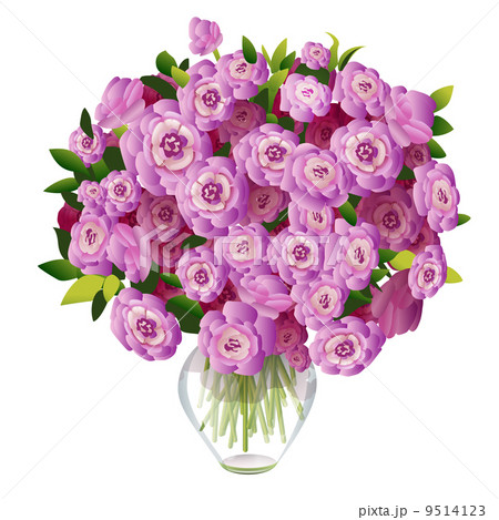 bouquet of pink flowers in a vase 9514123