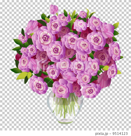 bouquet of pink flowers in a vase 9514123